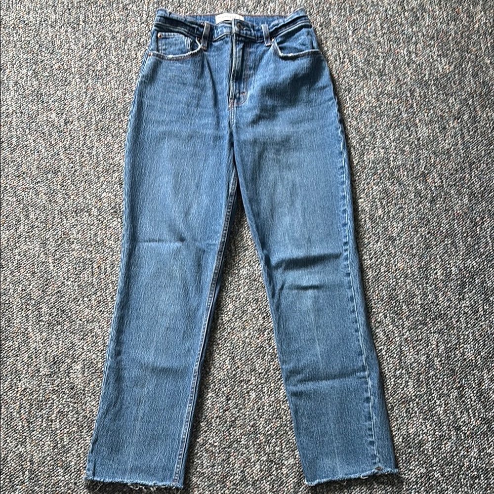 Abercrombie & Fitch Women's “The 90s” Straight Ultra HighRise Jeans (Curve Love)